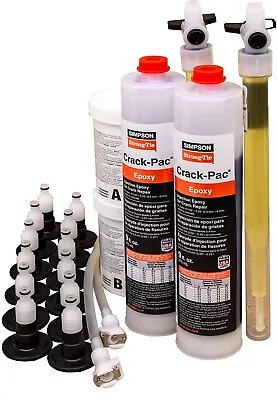 Simpson Strong-Tie ETIPAC2G10KT - CRACK-PAC Injection Epoxy Crack Repair Kit • $222.08