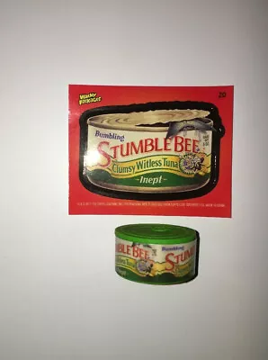 2011 Topps Wacky Packages Series 2 Eraser And Sticker #20 Stumble Bee Card • $10.07
