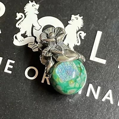 Trollbeads Retired Forget Me Not With Bud Pendant • $116.78