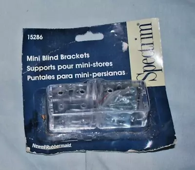 (NOS) Spectrim Mini Blind Brackets # 15286 Fits Most Vinyl Blinds (IN/OUT Mount) • $7.99