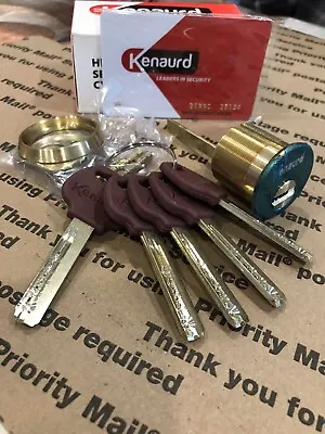 High Security Rim/Mortise Cylinder 006 Gold   5 Keys. Mul T Lock Type W Card.  • $39.99