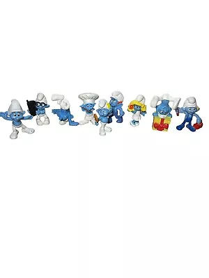 SMURFS 2011 McDonald's 9 SMURF Smurfette Figure Happy Meal Toy PVC Lot • $10