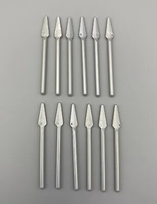 LEGO LOT OF 12 Pearl Light Gray Minifigure Weapon Pike / Spear - Castle Knights • $21.94