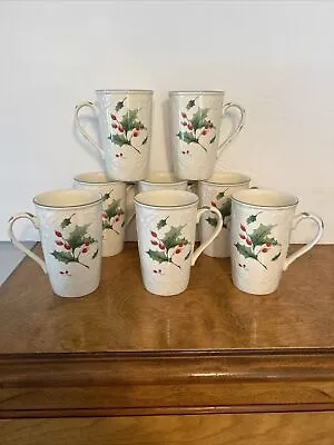 Mikasa 4 Cappuccino Mugs-sold Individually-Seasons Holly English Countryside • $11