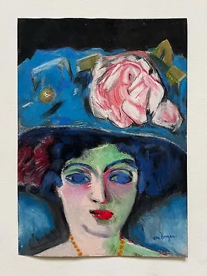 KEES VAN DONGEN Drawing On Paper (Handmade) Signed And Stamped Vtg Art • $151