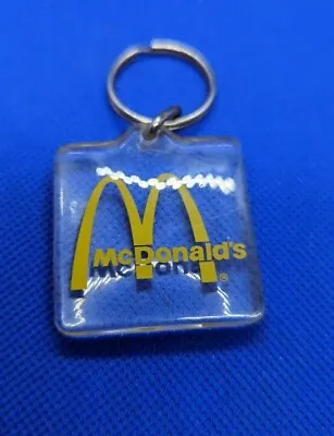 $11.95 • Buy Vintage McDonald's Clear Plastic Keychain Fast Food Restaurant Advertising
