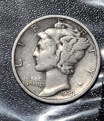 1939 S Mercury Silver Dime  - Sealed Littleton Pack AUC-DR • $2.75