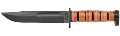 KA-BAR Original Dog's Head Utility Knife 7  1095 Cro-Van Blade Us Made 1317 • $104.39