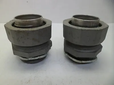 St 1-1/2  Npt Male Conduit Adapter X 1-1/2  Seal-tite  Steel Lot Of 2 Nos • $39.99