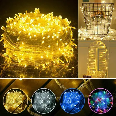 $16.99 • Buy 100-1000LED String Fairy Lights Christmas Tree Lamps Outdoor Party Wedding Decor