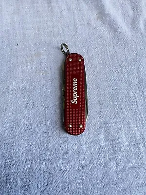 Victorinox Classic Ribbed Alox Supreme Red Swiss Army Knife • $27.99