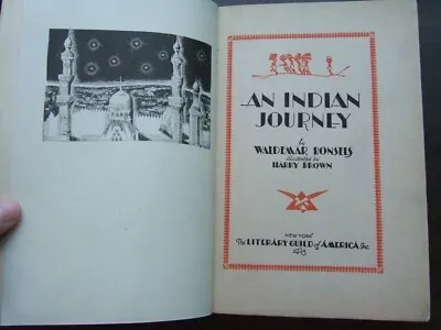 Vtg 1928 An Indian Journey Art Deco Waldemar Bonsels Harry Brown Ill Book • $11.99