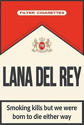 Lana Del Rey Music Gig Concert Poster Classic Retro Rock Vintage Wall Art Print • £2.99