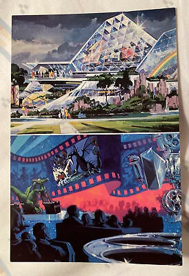 EPCOT VINTAGE PRE-OPENING UNUSED POSTCARD Journey Into Imagination Figment 1982 • $24.99