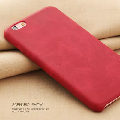 Luxury Retro PU Leather Vintage Back Cover Slim Case For Smart Phones • £2.94