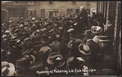 £0.99 • Buy Postcard, 1909, Opening Of The Liberal Club, Pickering, North Yorkshire, Rp.