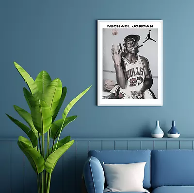 MIchael Jordan - Chicago Bulls NBA Digital Art Poster. • $4.50
