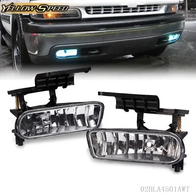 Fit For 99-02 Silverado/ 00-06 Tahoe Suburban Fog Lights Bumper Driving Lamps • $16.74