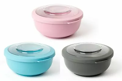 Amuse 2L Salad Mixing Dinner Serving Bowl With Airtight Lid BPA Free • £14.90