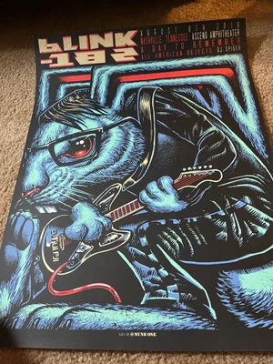 $200 • Buy Blink 182 Nashville 2016 Poster
