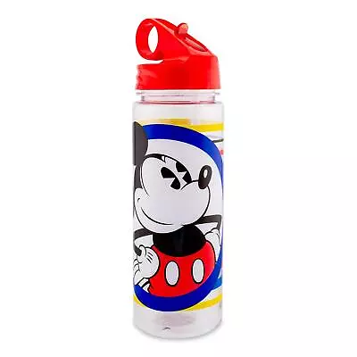 Disney Mickey Mouse Water Bottle With Flip-Up Straw | Holds 20 Ounces • $13.99