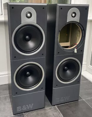 B&W DM620 Black Bowers And Wilkins 100W Floor Speakers Audiophile England • £175