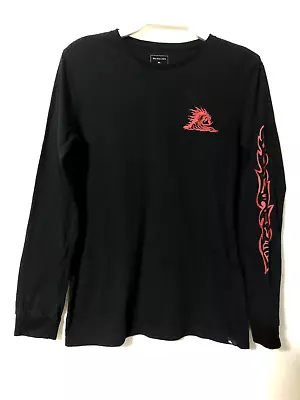 Quiksilver Boys Black L/s Top Size 14 • $14