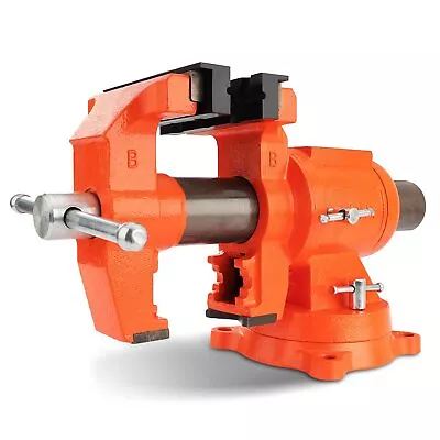 Heavy Duty Bench Vise 5-inch Jaw Width 5-inch Jaw Opening 360-Degree Swivel • $73.79