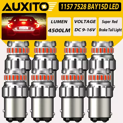 AUXITO 1157 3157 7443 LED Turn Signal Light Bulbs CANBUS Anti Hyper Flash Amber • $41.99