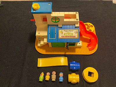 Vintage 1976 Fisher Price Play Family Sesame Street Clubhouse 937 Little People • $29.99