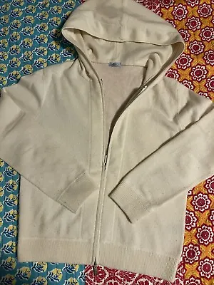 Malo Cashmere Hoodie Ivory Size 42 • $99.99