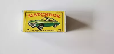 1966 Vintage Lesney Matchbox #75 Ferrari Berlinetta Box Empty • $34.99