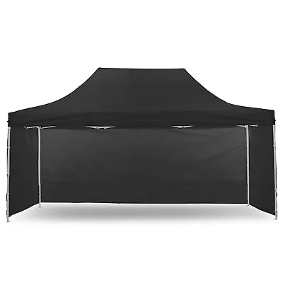 Wallaroo Gazebo Tent Marquee 3x4.5m PopUp Outdoor Black • $325