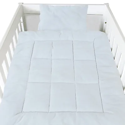 Baby Cot Bed Duvet Quilt Pillow Bedding Anti Allergy - Junior Toddler Cot Quilt • £4.49