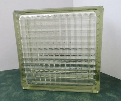 £59.99 • Buy 5 VINTAGE GLASS BLOCK BRICK DOUBLE REED 195 X 195 X 95 STRUCTURAL