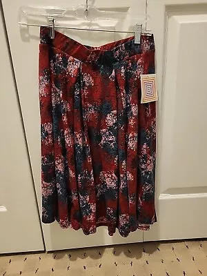 NWT LuLaRoe Size Medium Madison Skirt Knit Pleated Paint Splatter Pockets M NEW • $15