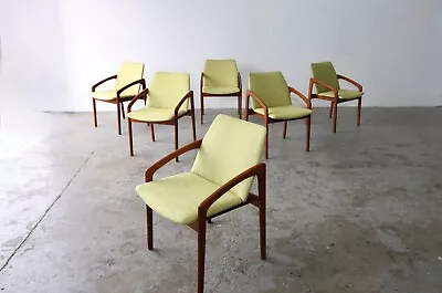 6 Danish Modern Model 23  Dining Chairs By Henning Kjaernulf  For Korup Stolefa • $3500