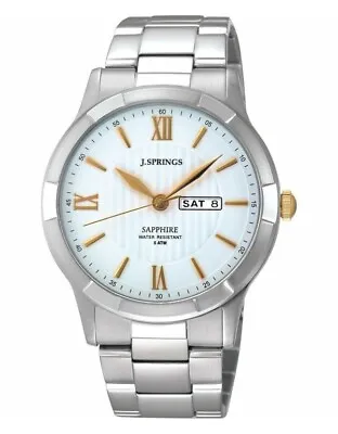 J. Springs By Seiko Instruments Inc. Day Date Mens Watch Sapphire Crystal BBJ014 • $126.63