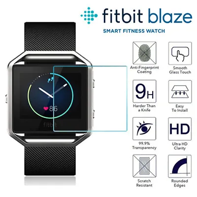 Genuine TEMPERED GLASS Screen Protector For Fitbit BLAZE - Fitness Smart Watch& • $3.83