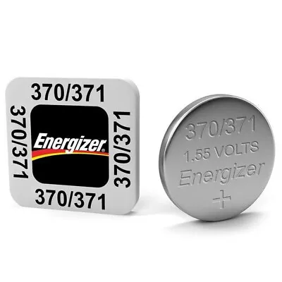 Energizer Silver Oxide Coin Watch Batteries 370/371 Pack Of 1 • £1.89