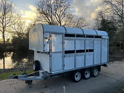 Graham Edwards Tri Axle Cattle/livestock Trailer With Sheep Decks Ifor Williams • £4200