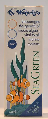 Waterlife SeaGreen 60ml Encourages Growth Of Macro-Algae Marine Aquariums • £4.40
