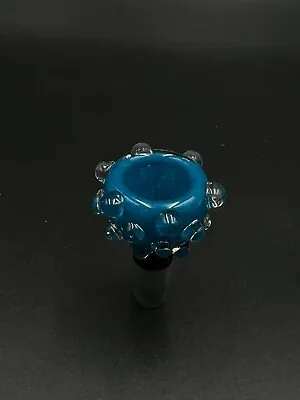 $12.99 • Buy 14mm Glass Slide Bowl Water Pipe Hookah Bong Head Piece Thick -- BLUE