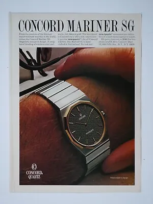 Concord Mariner SG Vintage 1982 Original Print Ad 8.5 X 11  • $6.95