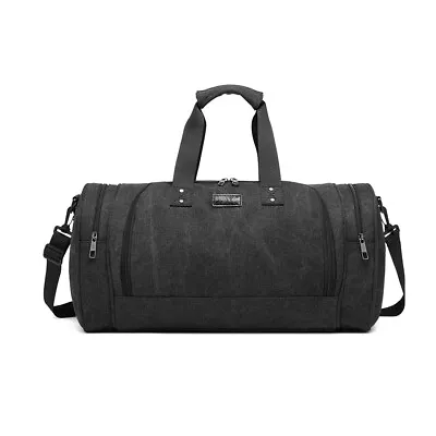 Large Holdall Bag Canvas Travel Weekend Shoulder Bag Gym&Sports Duffle Bag Men's • £13.99