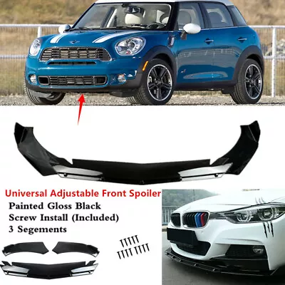 Universal Front Bumper Spoiler Splitter Lip Fit For Cooper Countryman 2011-2016  • $55.92