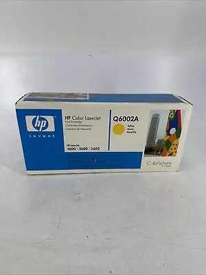 NEW FACTORY SEALED HP Color Laserjet Q6002A Yellow Exp 2007 • $31.49