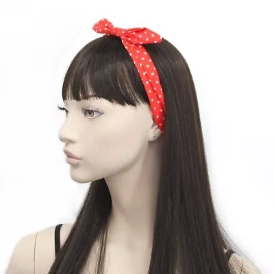 POLKA DOT Spotty Headscarf Headband Hair Band Retro 60s 50s ROCKABILLY UK • £2.99