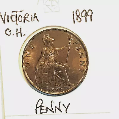 VICTORIA OLD HEAD  PENNY For 1899 • £25