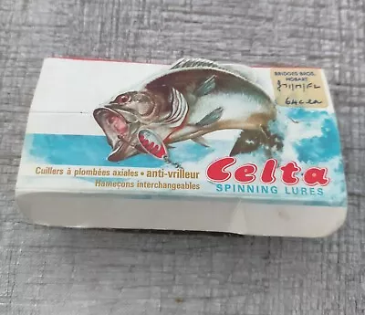 Vintage Celta Spinning Fishing Lures In Box Bridges Brothers Hobart • $26